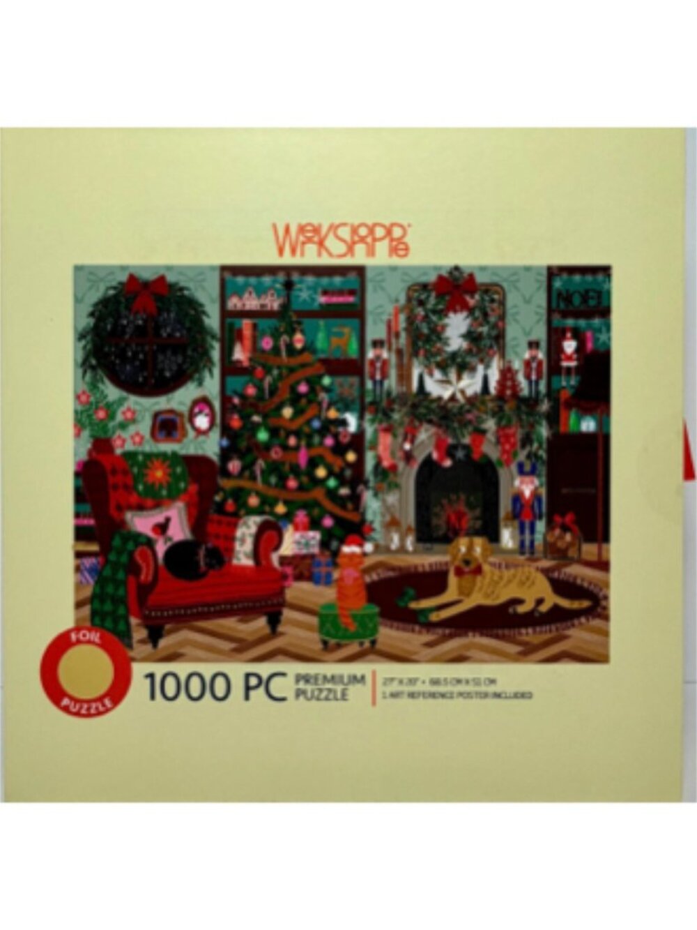 WerkShoppe Festive Family Room 1000 Piece Premium Jigsaw Puzzle Helen Black